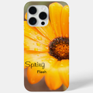 Coque Case-Mate iPhone Orange Spring Flash Fleur de marguerite africaine