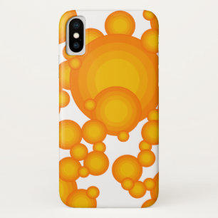 Case-Mate iPhone Case Oranger les années 70 cercles de style comme des b