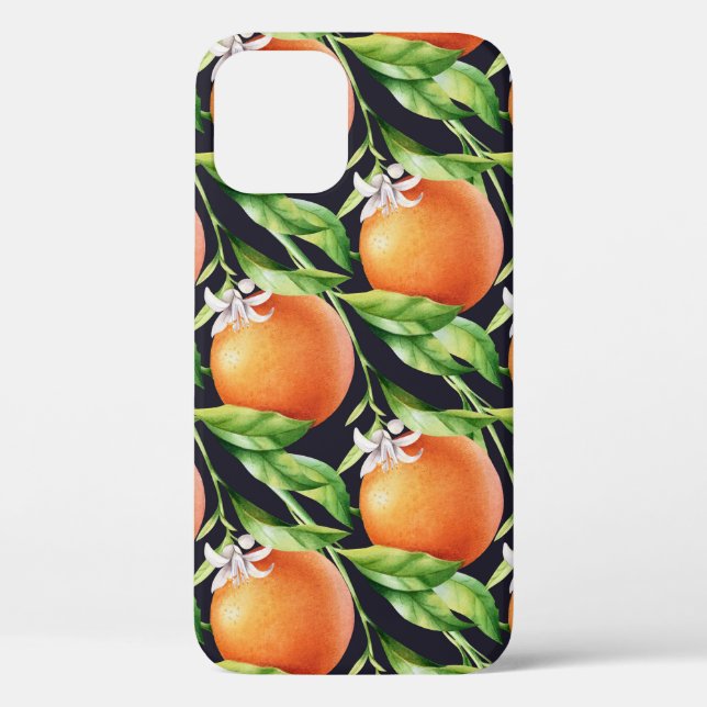 Coques Case-Mate iPhone Oranges aquarelles : Motif sans arôme (Verso)