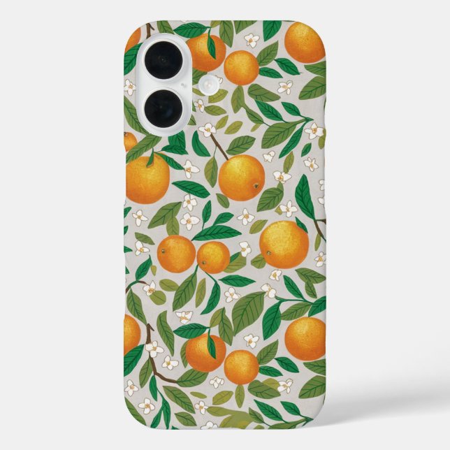 Coques Case-Mate iPhone Oranges d'été Agrumes Fruit Motif floral (Verso)
