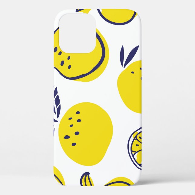 Coques Case-Mate iPhone Oranges d'été : Motif de fruits élégant. (Verso)