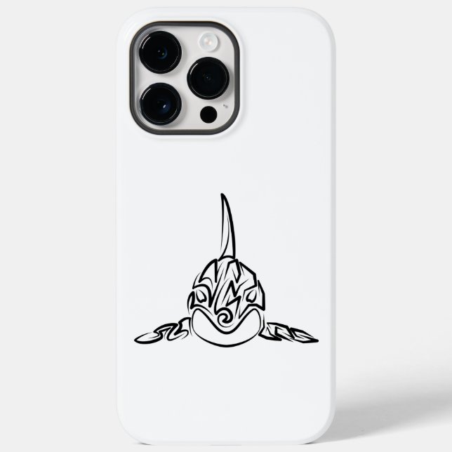 Coques Case-Mate iPhone Orca tribale noire et blanche (Verso)