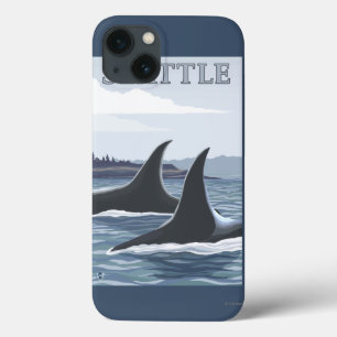 Case-Mate iPhone Case Orca Whales #1 - Seattle, Washington