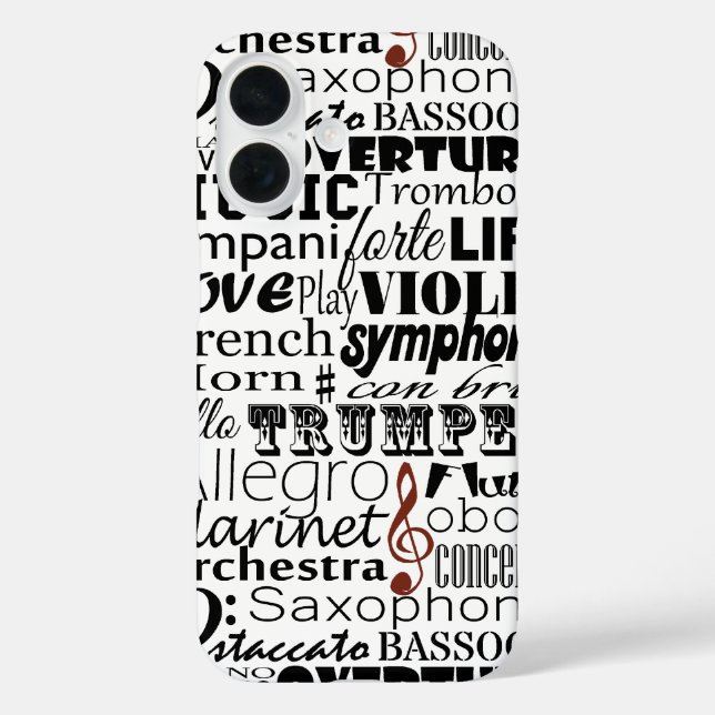 Coques Case-Mate iPhone Orchestre de musique (Verso)