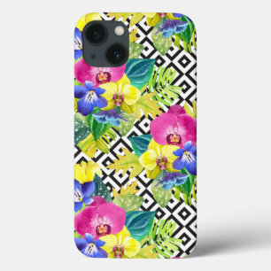 Coques Pour iPhone Orchid Begonia et Palm Leaves