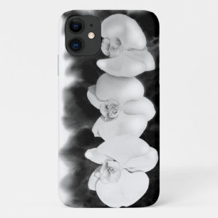 Case-Mate iPhone Case Orchidée blanche noire peinture à fleurs tropicale