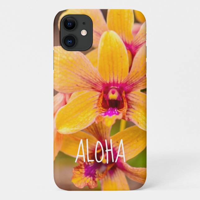 Coques Case-Mate iPhone Orchidée jaune, Lawai, Kauai, Hawaii (Dos)