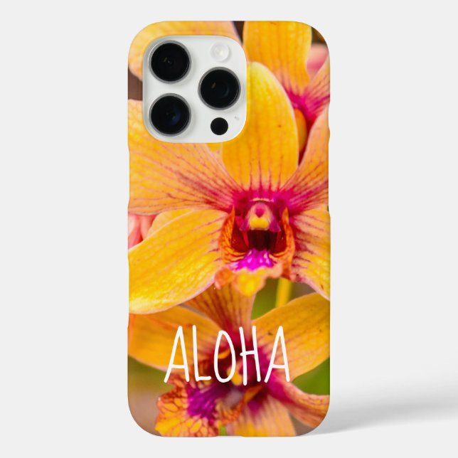 Coques Case-Mate iPhone Orchidée jaune, Lawai, Kauai, Hawaii Coque-Mate iP (Verso)