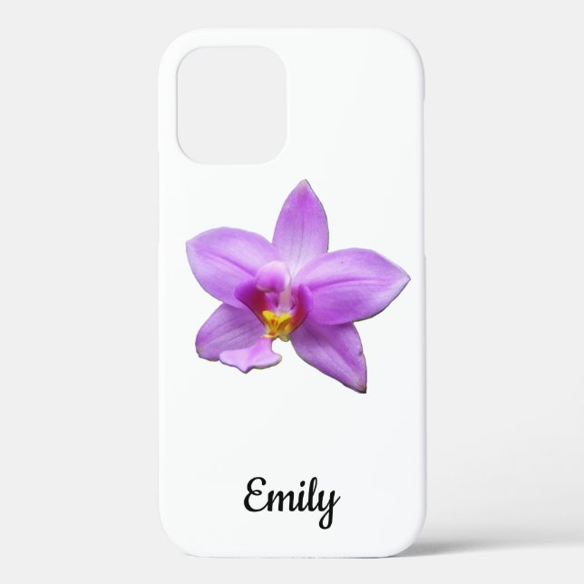 Coques Case-Mate iPhone Orchidée sauvage violette fleur tropicale (Verso)