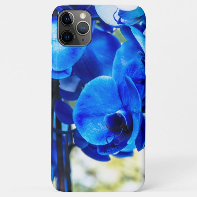 Coques Case-Mate iPhone Orchidées bleues (Dos)