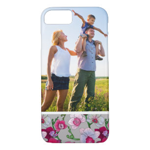 Coque iPhone 8/7 Orchidées faites sur commande de rose de photo en