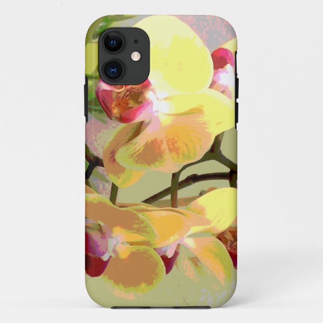 Coques Case-Mate iPhone Orchidées jaunes au soleil de l'après-midi (Dos)