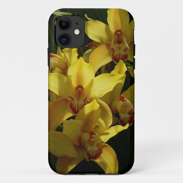 Coques Case-Mate iPhone Orchidées Jaunes Sunlit Floral (Dos)