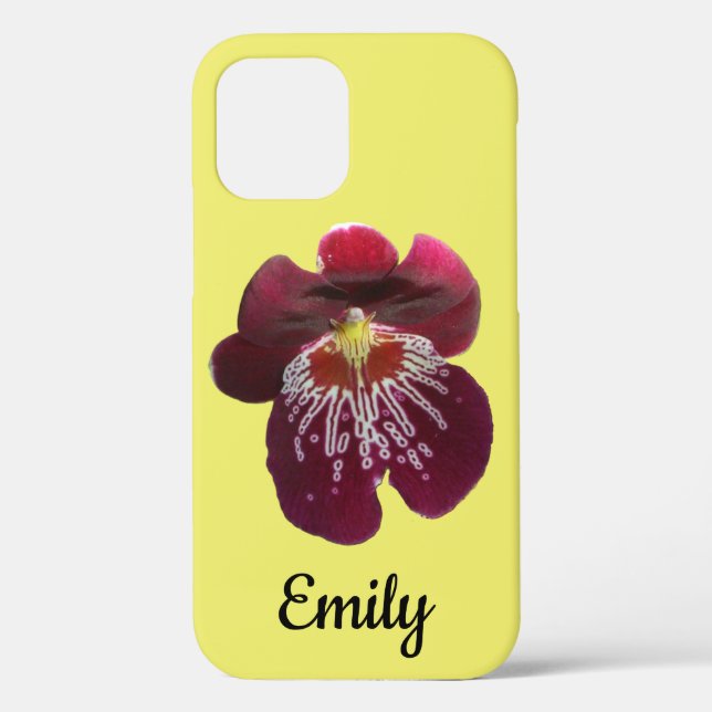 Coques Case-Mate iPhone Orchidées Marron II Élégante Florale (Verso)