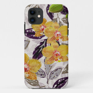 Case-Mate iPhone Case Orchidées orange jaune.
