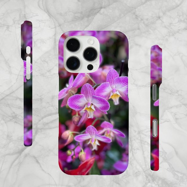 Coques Case-Mate iPhone Orchidées violettes et blanches de Hollande, (Original Photo in Holland, Small Orchids. Case-Mate iPhone Case.)
