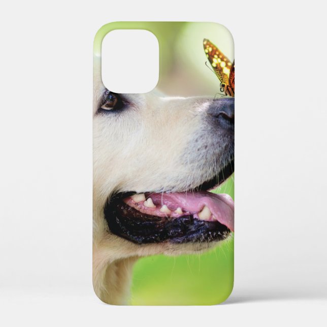 Coques Case-Mate iPhone Oreiller À Lancer Du Labrador Et Du Papillon (Verso)