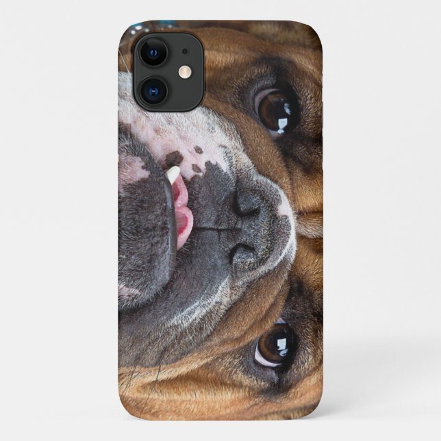 Coques Case-Mate iPhone Oreillers à lancer de Bulldog anglais (Dos)