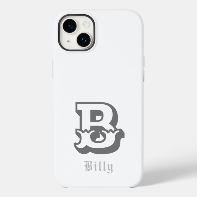 Coques Case-Mate iPhone Orgueil occidental Monogramme personnalisé (Verso)
