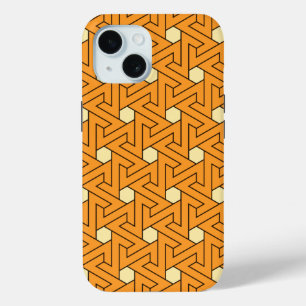 Coque Case-Mate iPhone Oriental Orange Beige Triskelion Motif égyptien