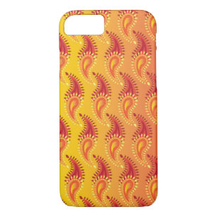 Case-Mate iPhone Case Oriental Orange Twin flamme Persian Paisley Motif