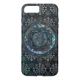 Case-Mate iPhone Case Ormeau Shell de Sri Yantra/Sri Chakra et argent