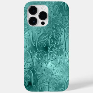 Coque Case-Mate iPhone ORNAMATION DE REGARDE MÉTALLIQUE turquoise