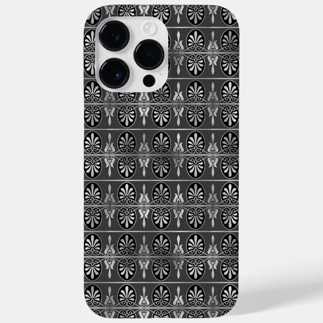 COQUES Case-Mate iPhone ORNATE NOIR & MOTIFS ARGENT (Verso)