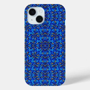 Coque Case-Mate iPhone Ornement abstrait bleu multicolore
