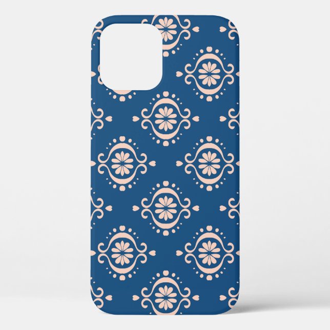 Coques Case-Mate iPhone Ornement damassé Ikat Géométrique (Verso)