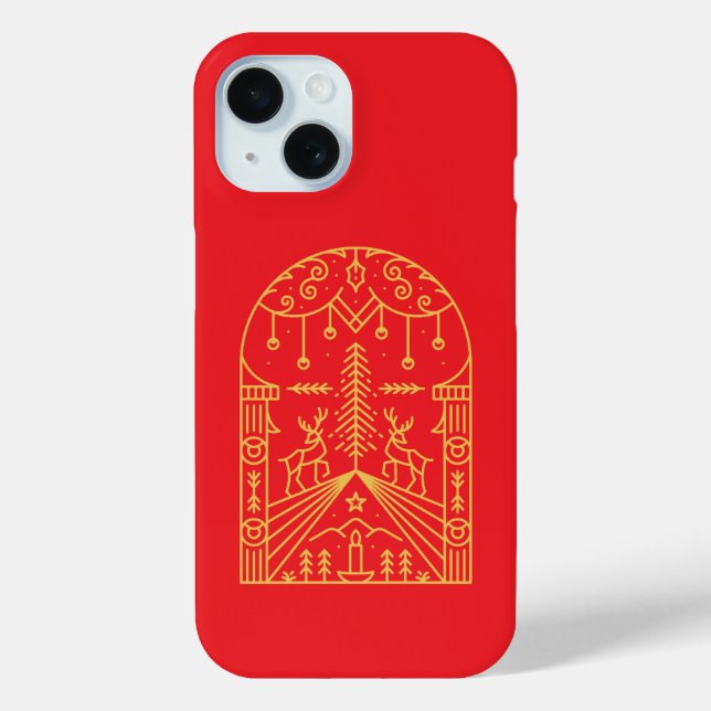 Coques Case-Mate iPhone Ornement de Noël 1 (Verso)