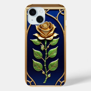 Coque Case-Mate iPhone Ornement Rose Dorée Artwork