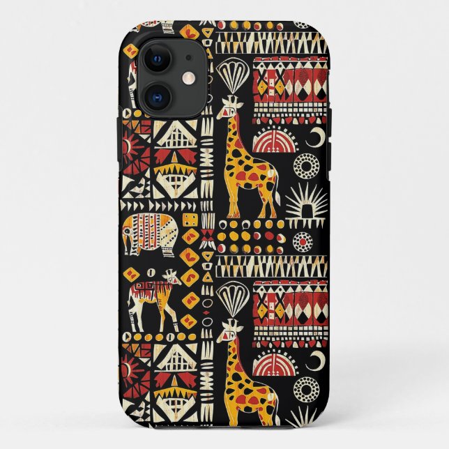 Coques Case-Mate iPhone Ornement traditionnel ethnique africain, patte tri (Dos)