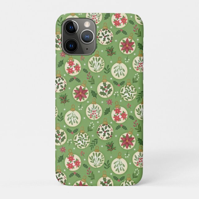 Coques Case-Mate iPhone Ornements de Noël dessinés à la main  (Dos)