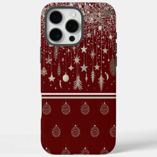 Coque iPhone 16 Pro Max Ornements de Noël Élégants