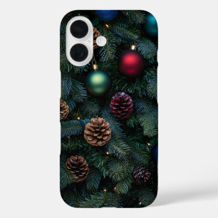 Coque Pour iPhone 16 Ornements de sapin de Noël élégants classiques