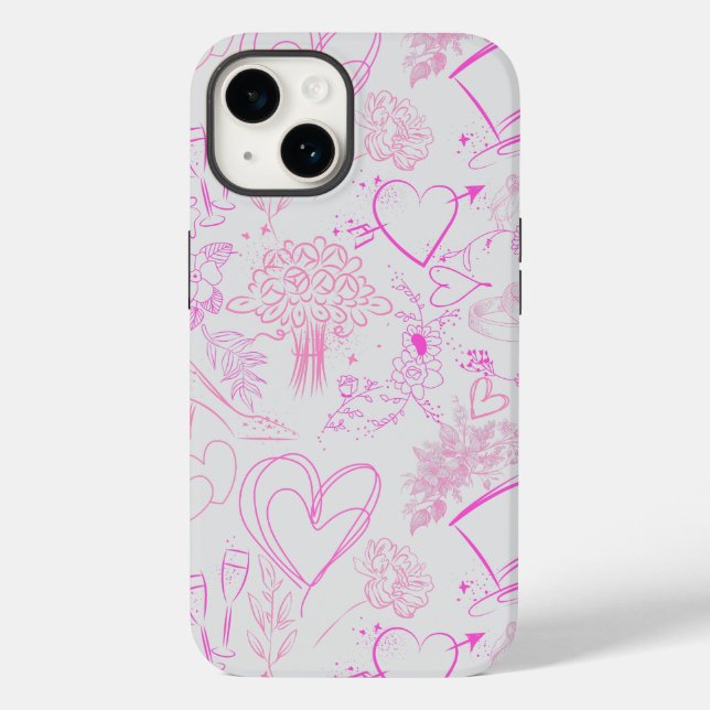 Coques Case-Mate iPhone ornements mariages motif 02 (Verso)