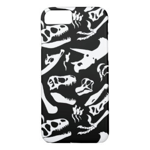 Coques Pour iPhone Os de dinosaure (noir)