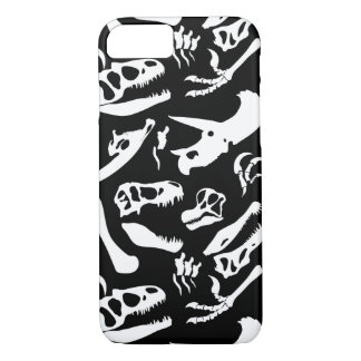 Coques Pour iPhone Os de dinosaure (noir)