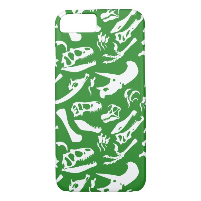 Coques Case-Mate iPhone Os de dinosaure (vert) (Dos)