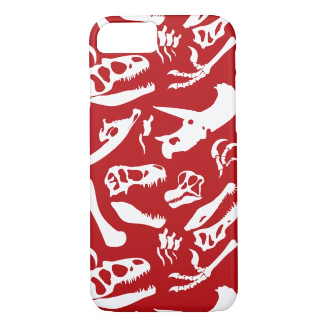 Coques Case-Mate iPhone Os Dinosaures (Rouge) (Dos)