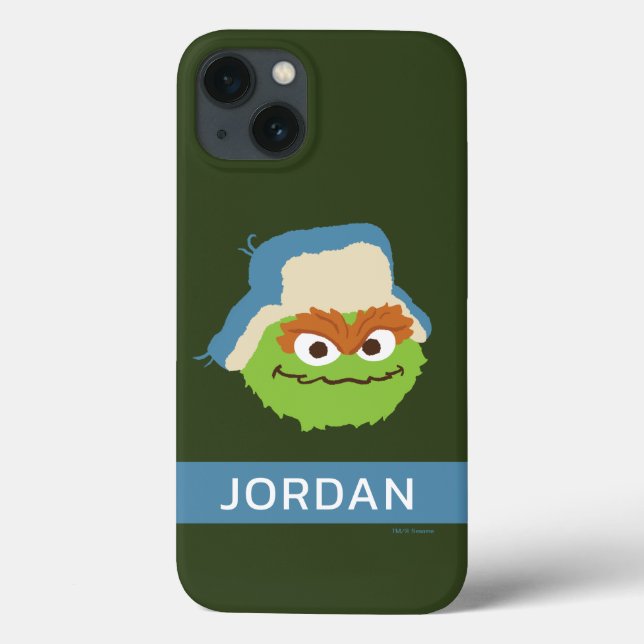 Coques Case-Mate iPhone Oscar le Grouch Visage de la Forêt | Ajoutez Votre (Verso)