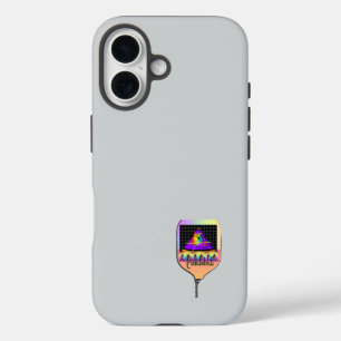 Coque Pour iPhone 16 Où est le Sun Pickleball Lt Grey
