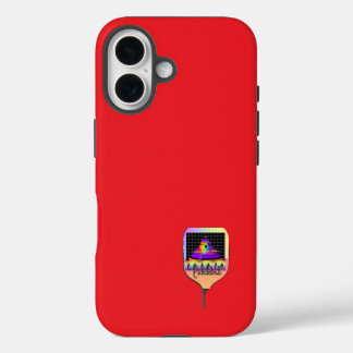 Coque Pour iPhone 16 Où est le Sun Pickleball Red