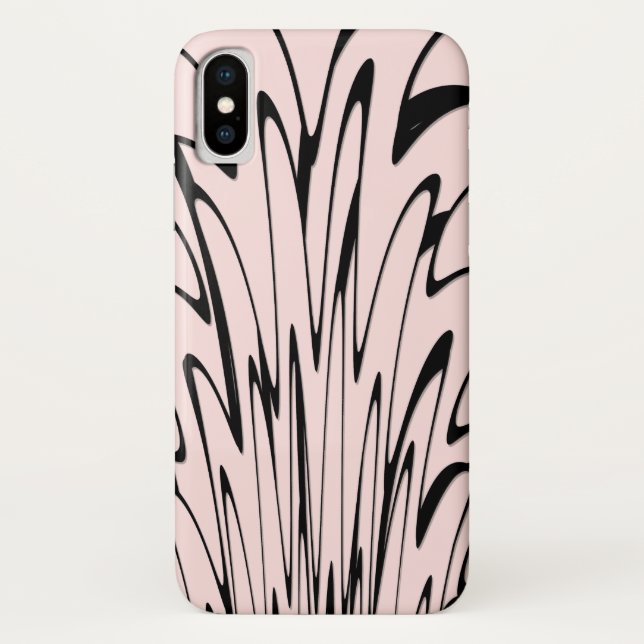 Coques Case-Mate iPhone Où l'art rencontre la pensée noir et rose (Dos)