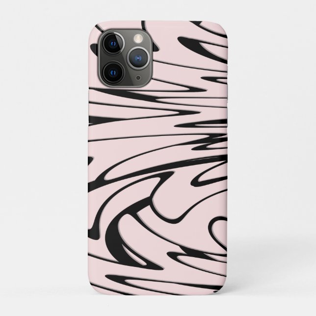 Coques Case-Mate iPhone Où l'art rencontre la pensée noir et rose (Dos)