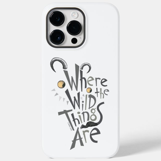 Coques Case-Mate iPhone Où les choses sauvages sont citées Graphique (Verso)