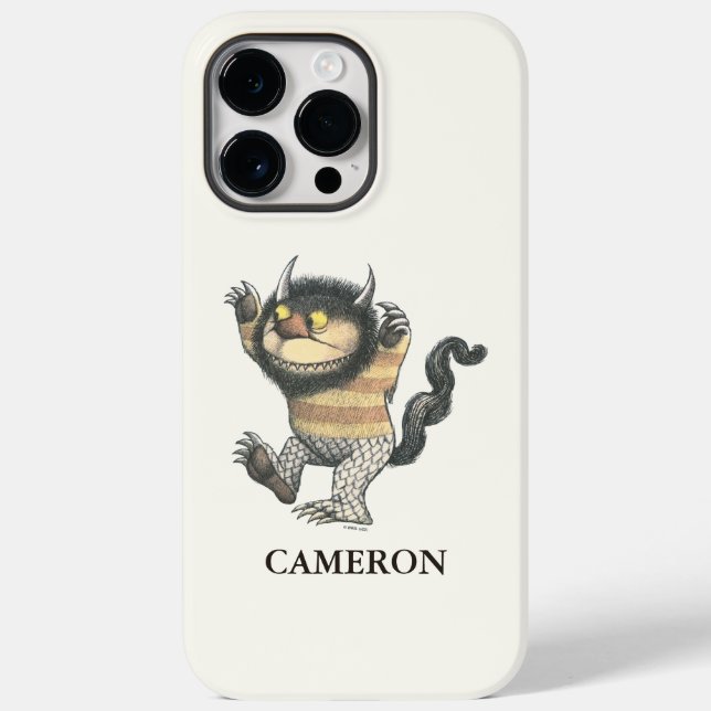 Coques Case-Mate iPhone Où sont les monstres | Bête féroce | Ajouter un no (Verso)