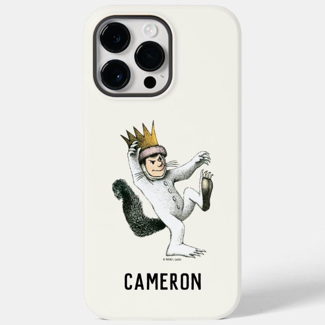 Coques Case-Mate iPhone Où sont les monstres | Max | Ajoutez votre nom (Verso)