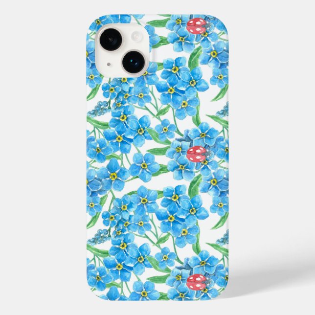 Coques Case-Mate iPhone Oubliez-moi pas les fleurs et les coccinelles sams (Verso)